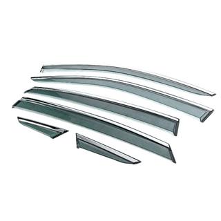 Déflecteurs de vitres avec moulure chromée Niken Luxury (6 pcs) Toyota Venza 2020- photo 2