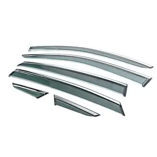 Déflecteurs de vitres avec moulure chromée Niken Luxury (6 pcs) photo 2