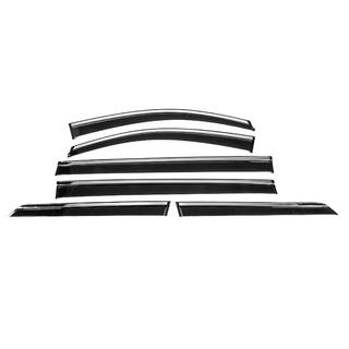 Déflecteurs de vitres avec moulure chromée Niken Luxury (6 pcs) Toyota Sienna 2010-2020 photo 1