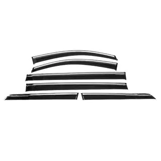 Déflecteurs de vitres avec moulure chromée Niken Luxury (6 pcs) photo 1
