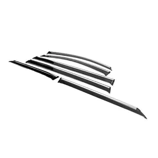 Déflecteurs de vitres avec moulure chromée Niken Luxury (6 pcs) photo 2