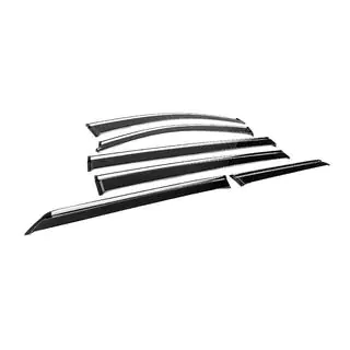 Déflecteurs de vitres avec moulure chromée Niken Luxury (6 pcs) photo 3