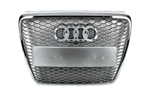 Audi A6 C6 2004-2011 Calandre Avant RS-Style (Gris avec Chrome) photo 5