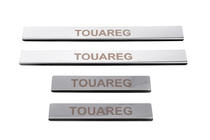 Volkswagen Touareg 2002–2010 Seuils de Porte Carmos V1 (4 pcs, Inox) photo 2