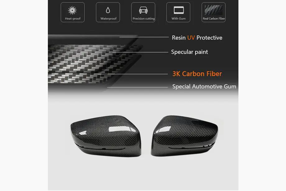 BMW 3 Series G20/G21 2018- Coques de Rétroviseurs M-Look V1 (Carbone) Photo 5
