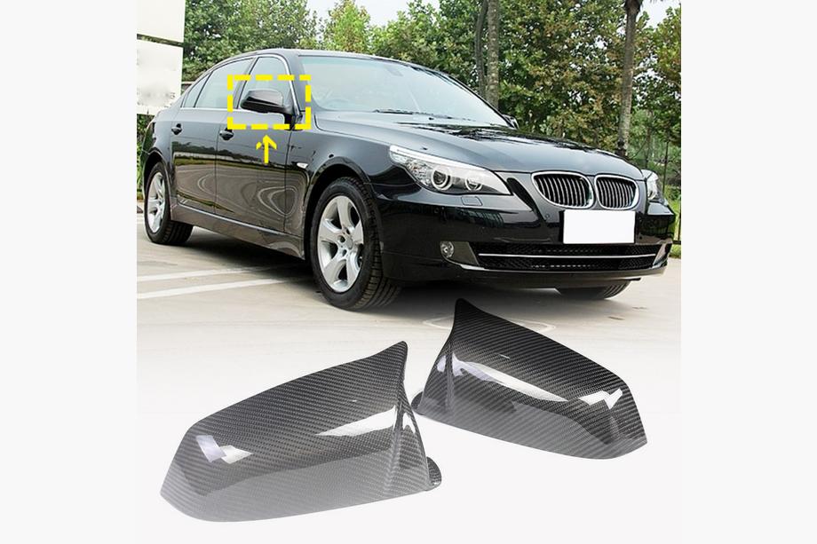 BMW 5 Series E60/E61 2003-2010 Coques de Rétroviseurs (pour 2007-2010, Carbone) Image