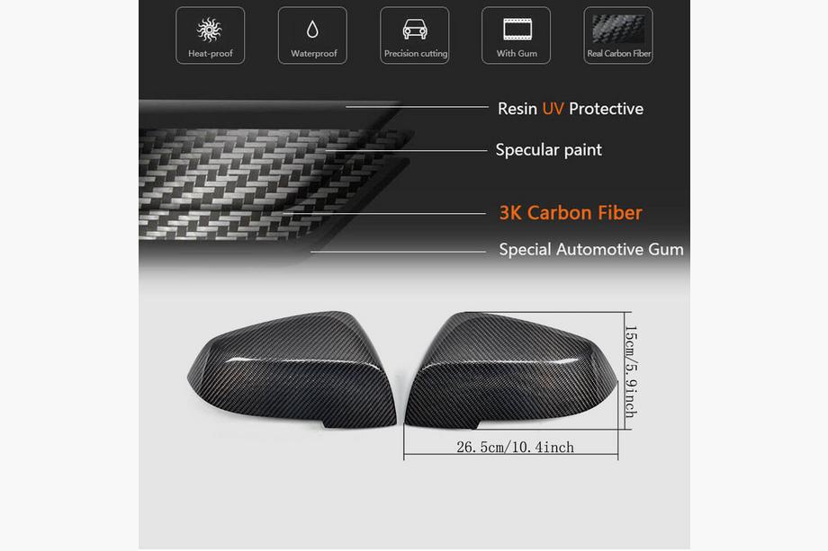 BMW 3 Series F30/F31 2012-2019 Coques de Rétroviseurs Carbone V2 Photo 5
