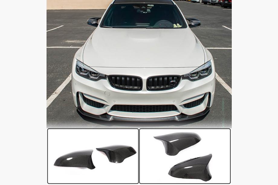 BMW 4 Series F32/F33/F36 2012-2020 Coques de Rétroviseurs Carbone Sec V2 (pour M4) Image