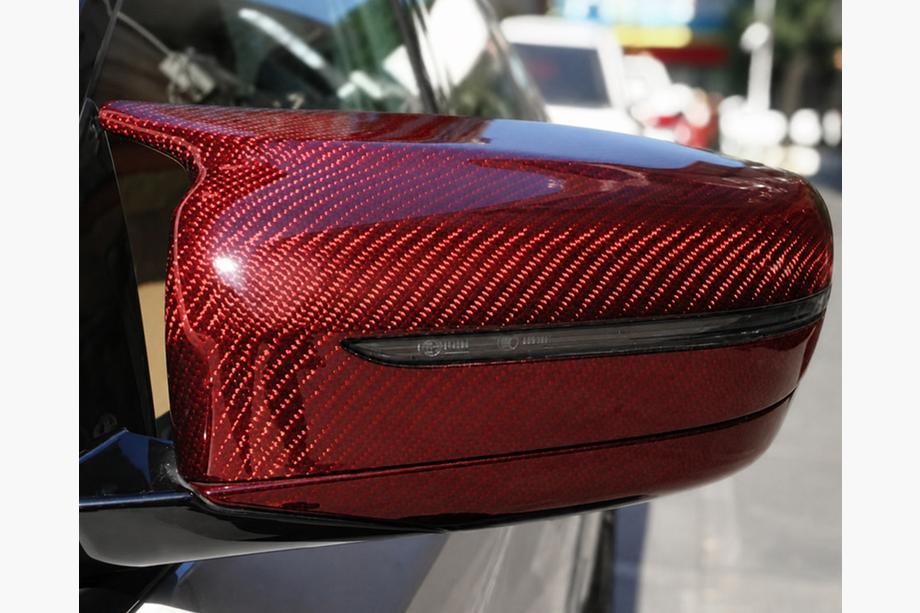 BMW 3 Series G20/G21 2018- Coques de Rétroviseurs M-Look (Carbone Rouge) Image
