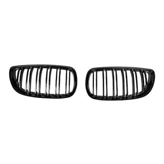 Grilles de calandre M-Look (pour 2007-2010 non-M / 2008-2013 M3, Noir Brillant) photo 3