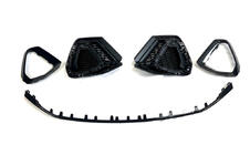 Audi Q3 2019–2025 Grilles de phares antibrouillard avec lame avant (2 pcs, Noir) photo 2