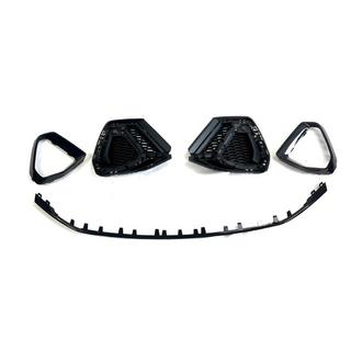 Grilles de phares antibrouillard avec lame avant (2 pcs, Noir) photo 2