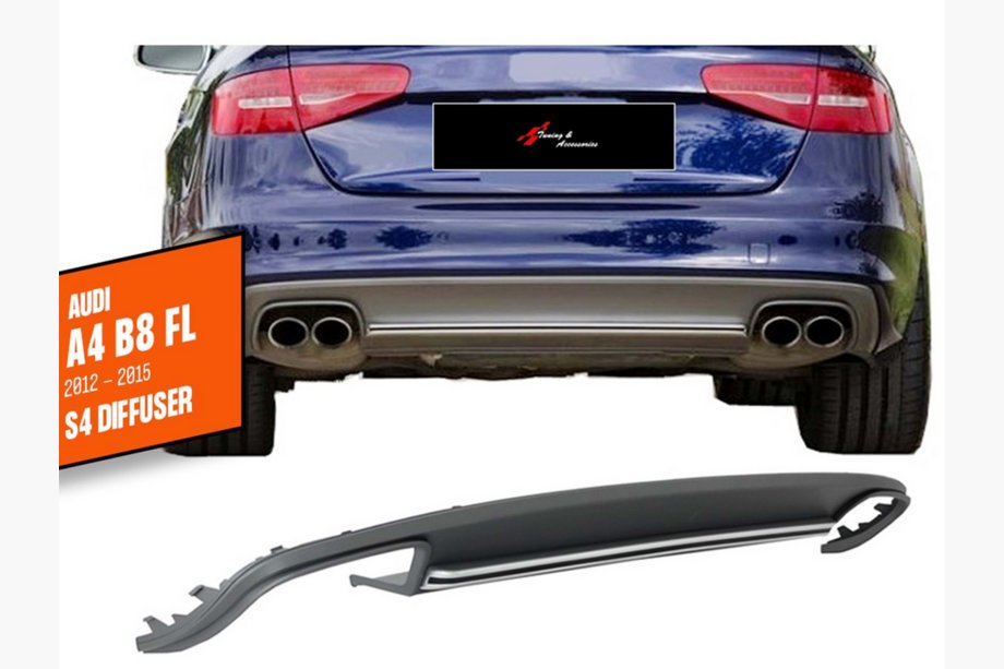Audi A4 B8 2007-2015 Diffuseur de Pare-chocs Arrière DPT V1 (2012-2015) Image