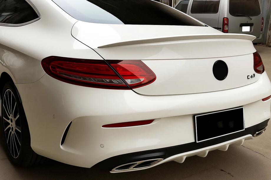 Mercedes C-class W205 2014-2021 Aileron DPT (Coupe, Noir Brillant) Photo 3