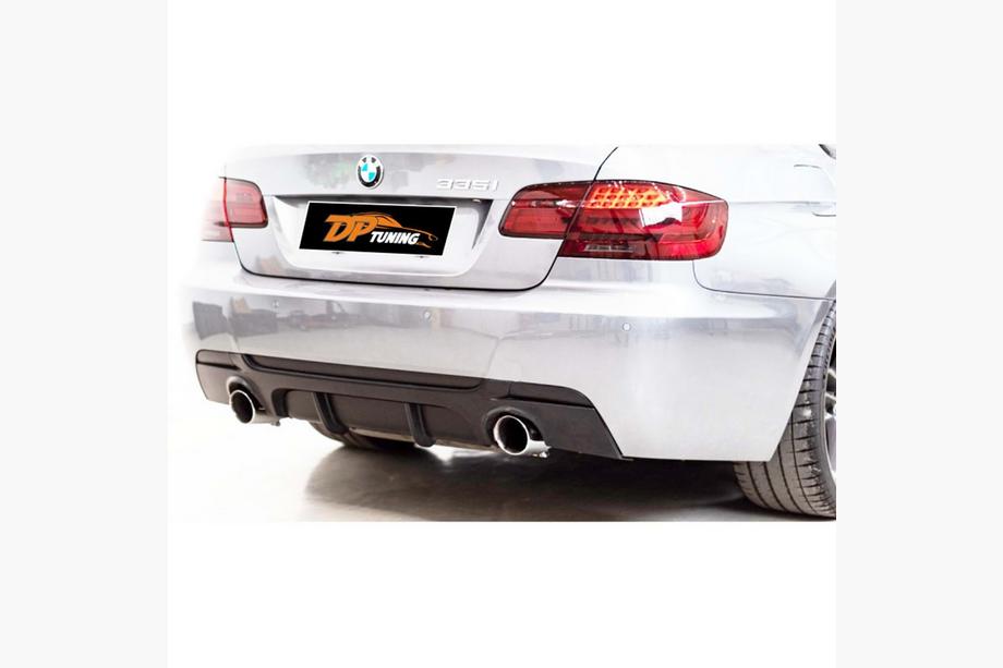 BMW 3 Series E92/E93 2006–2013 Diffuseur de Pare-chocs Arrière DPT (pour E92 M-Sport, Noir Brillant) Image