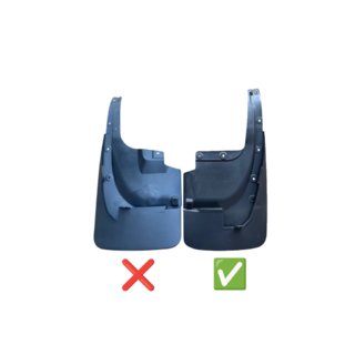 Bavettes arrière 2015-2021 (2 pcs, pour kit carrosserie, larges) Toyota Land Cruiser 200 2007-2021 photo 2