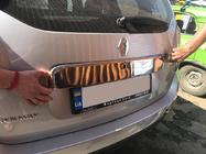 Dacia Duster 2008-2018 Baguette chromée au-dessus de la plaque complète (inox) photo 2