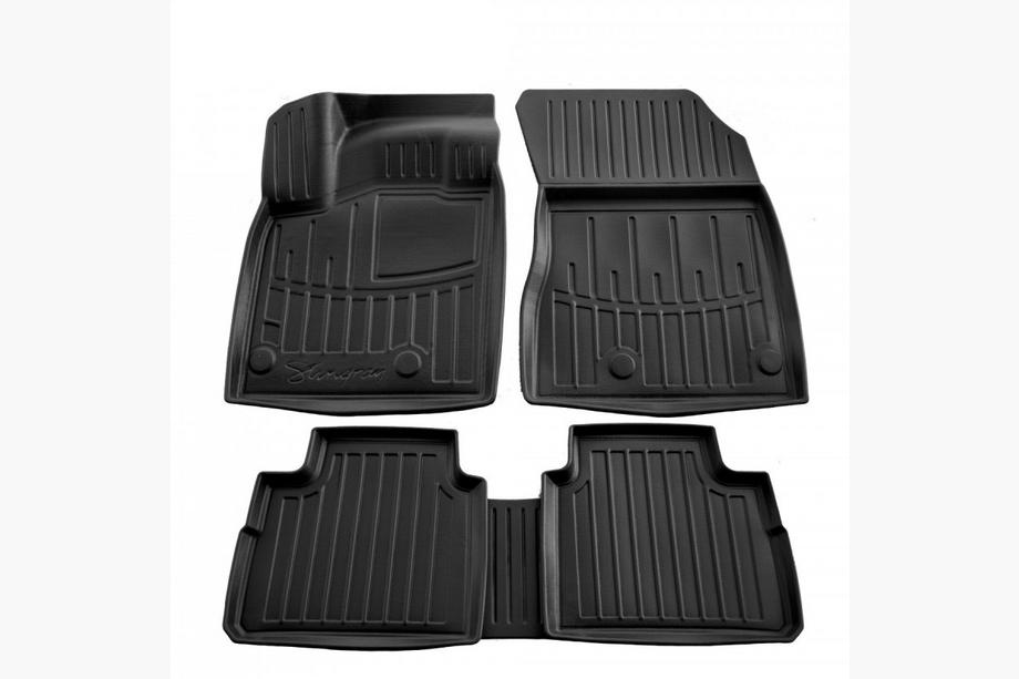 Nissan X-trail T33/Rogue 2022- Tapis de sol en caoutchouc Stingray 3D (4 pcs) Image