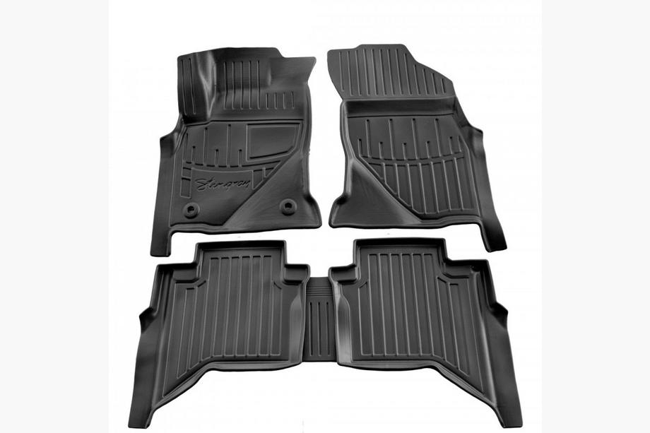 Toyota Hilux 2015- Tapis de sol caoutchouc Stingray 3D (Crew Cab, 5 pcs) Image