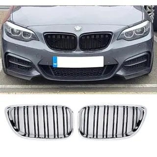Calandre M-Look (Noir Brillant avec Encadrement Chrome) photo 2