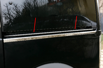 Ford Connect 2002–2006 Moulure pour rail de porte coulissante (inox) photo 1
