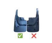 Toyota Land Cruiser 200 2007-2021 Bavettes arrière d'origine 2015-2021 (2 pcs, pour kit carrosserie, étroites) photo 2