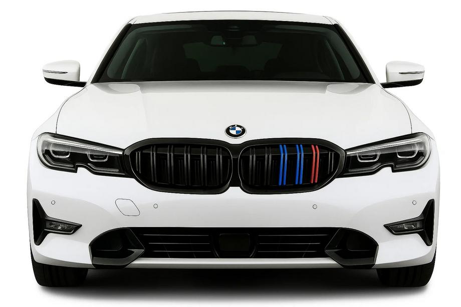 BMW 3 Series G20/G21 2018- Grilles de calandre M-Look V2 (2018-2022, M-Color avec contour noir) Image