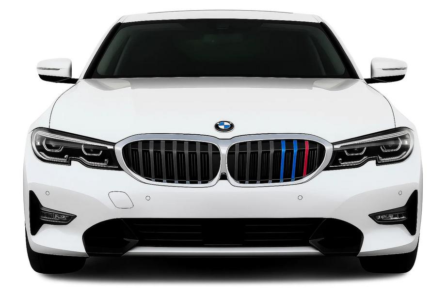 BMW 3 Series G20/G21 2018- Calandre Double Haricot 1 Bar (2018-2022, M-Color avec contour chromé) Image
