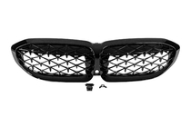 BMW 3 Series G20/G21 2018- Calandres Double Haricot Diamond Black (2018-2022, contour noir) photo 3