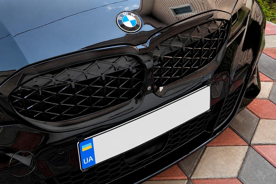BMW 3 Series G20/G21 2018- Calandres Double Haricot Diamond Black (2018-2022, contour noir) Image