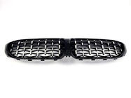 BMW 3 Series G20/G21 2018- Calandres Double Haricot Diamond Silver (2018-2022, contour noir) photo 4