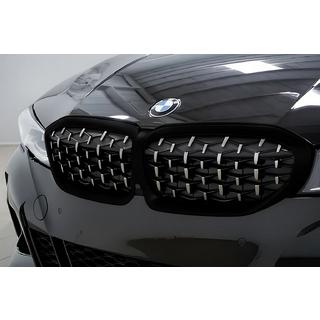 Calandres Double Haricot Diamond Silver (2018-2022, contour noir) BMW 3 Series G20/G21 2018- photo 1