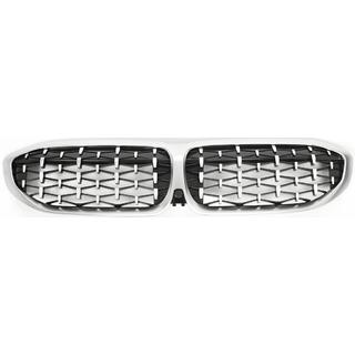 Calandres Double Haricot Diamond Silver (2018-2022, contour chrome mat) BMW 3 Series G20/G21 2018- photo 2