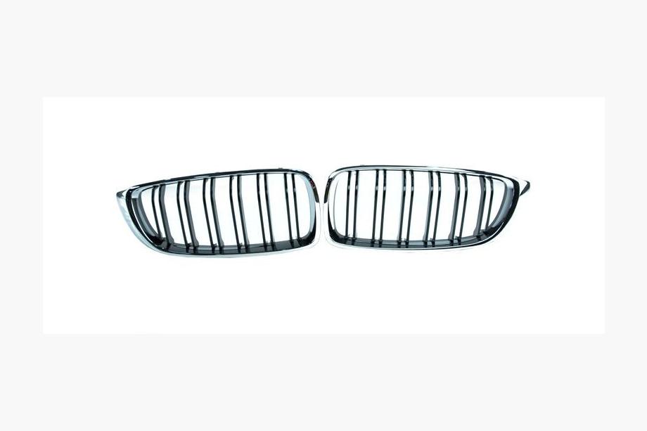 BMW 4 Series F32/F33/F36 2012-2020 Calandre M-Look (Noir Brillant avec Encadrement Chrome) Photo 2