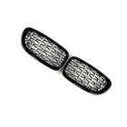 BMW 5 Series F10/F11 2010–2016 Prises d'air Diamond Silver (contour noir) photo 3