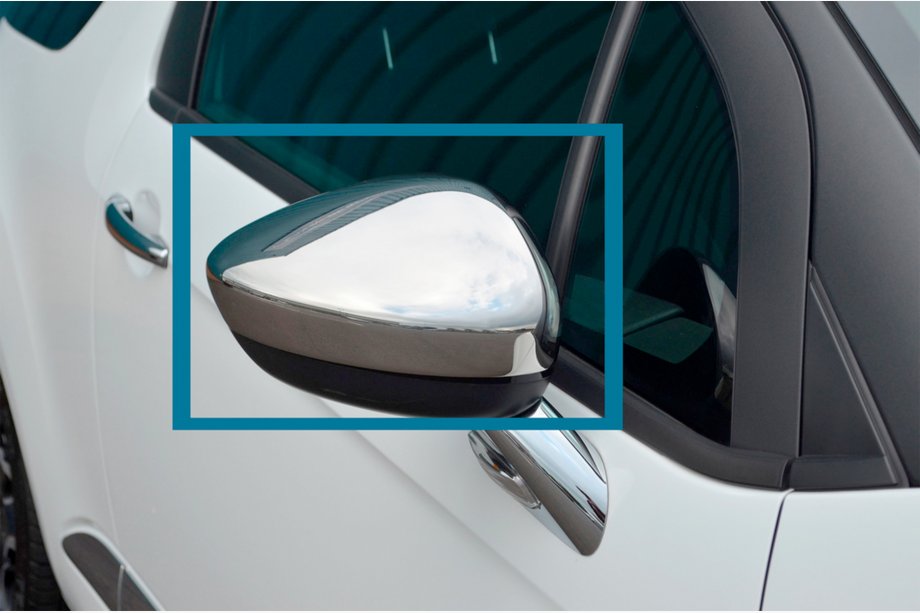 Citroen C-4 Picasso 2013–2022 Coques de Rétroviseurs (2 pcs, Inox) OmsaLine - Inox Italien Photo 2