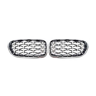 Calandre Double Nieren Diamond Silver (Contour Chrome) BMW 5 Series F10/F11 2010–2016 photo 2