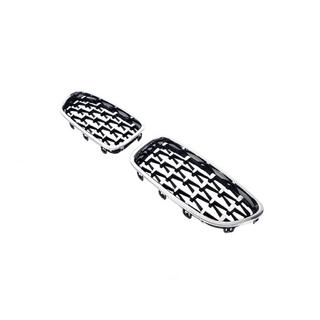 Calandre Double Nieren Diamond Silver (Contour Chrome) BMW 5 Series F10/F11 2010–2016 photo 4