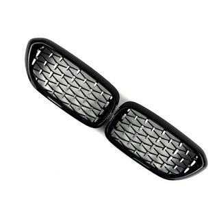 Grilles Diamond Silver V1 (2017-2020, encadrement noir) BMW Série 5 G30/G31 2017–2023 photo 3