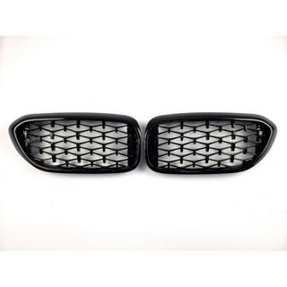 Grilles de calandre Diamond Black V1 (2017-2020, contour noir) BMW Série 5 G30/G31 2017–2023 photo 2