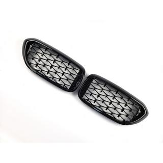 Grilles de calandre Diamond Black V1 (2017-2020, contour noir) BMW Série 5 G30/G31 2017–2023 photo 3
