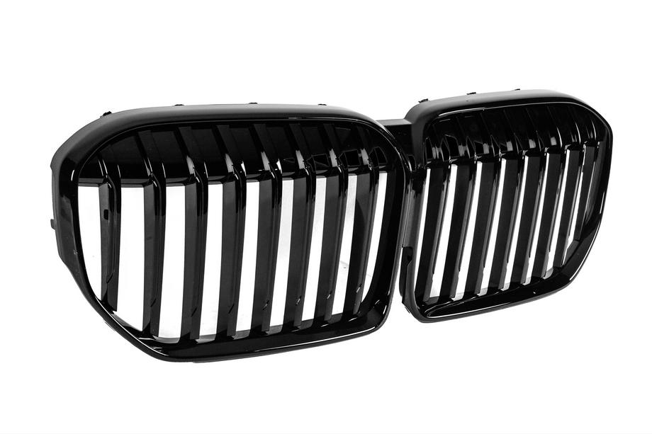 BMW 7 Series G11/G12 2015-2022 Calandre Double Haricot 1 Barre (2019-2022, Noir Brillant) Photo 5