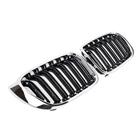 BMW X3 F25 2011-2018 Calandre Double M-Look (2014-2018, Noir Brillant avec Encadrement Chrome) photo 2