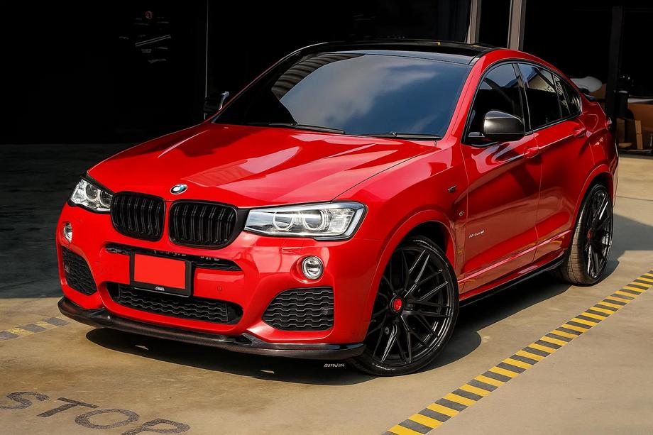BMW X4 F26 2014-2018 Calandre double M-Look (noir mat) Image