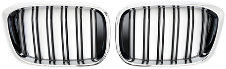 BMW X3 G01 2018- Calandre M-Look (2018-2021, Noir Brillant avec Encadrement Chrome) photo 2