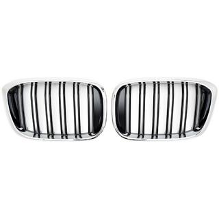 Calandre M-Look (2018-2021, Noir Brillant avec Encadrement Chrome) BMW X4 G02 2018- photo 2
