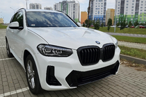 BMW X3 G01 2018- Calandre Double Haricot 1 Bar (2021+, Noir Mat) photo 1