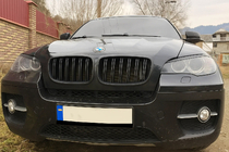 BMW X5 E70 2007-2013 Calandre double M-Look (noir mat) photo 2