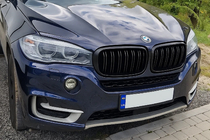 BMW X6 F16 2014-2019 Calandre double M-Look (noir mat) photo 1