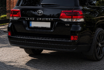 Toyota Land Cruiser 200 2007-2021 Diffuseur arrière sans chrome 2016-2021 (Executive 2019/2021) Noir photo 2
